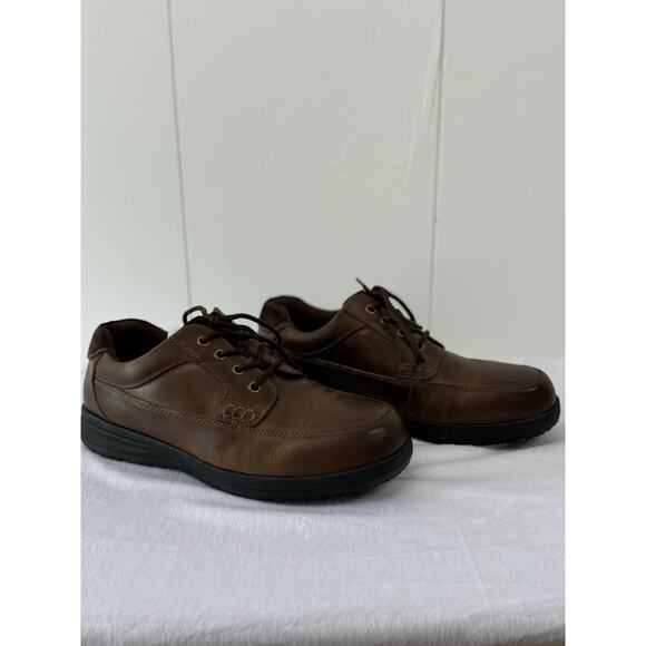 Men\'s Nunn Bush Cam Moc Toe Oxford Shoes, Size 9W main image 4